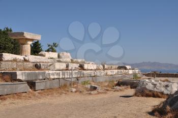 Royalty Free Photo of the Ruins of Asklepieion in Kos, Greece