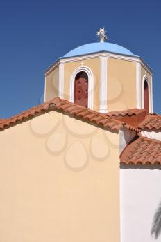 Royalty Free Photo of a Greek Church in Zia, Greece