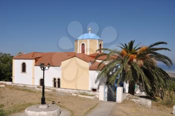 Royalty Free Photo of a Greek Church in Zia, Greece