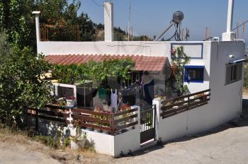 Royalty Free Photo of a Greek House in Zia, Greece