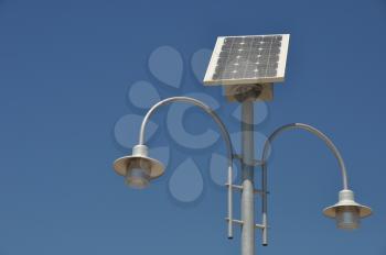 Royalty Free Photo of a Solar Powered Lamp