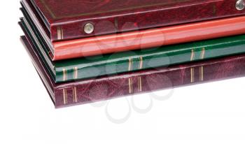 Royalty Free Photo of a Pile of Photo Albums