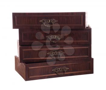 Royalty Free Photo of Antique Wooden Drawers