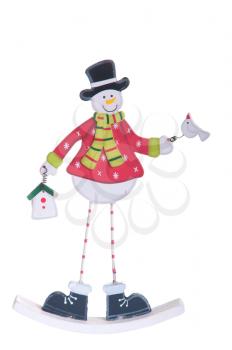 Royalty Free Photo of a Snowman Christmas Decoration