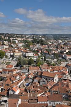 Royalty Free Photo of Beautiful Cityscape View of Leiria, Portugal