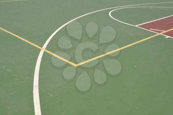 Royalty Free Photo of a Basketball Court
