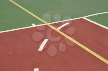 Royalty Free Photo of a Basketball Court