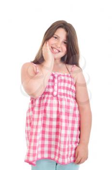 Royalty Free Clipart Image of a Little Girl 
