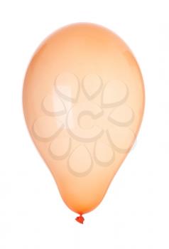 Royalty Free Clipart Image of an Orange Balloon
