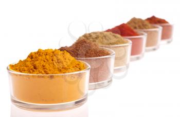 Royalty Free Photo of a Collection of Indian Spices 