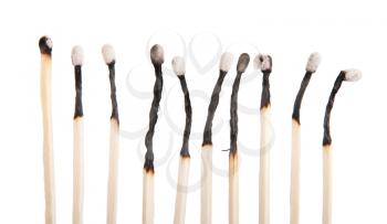 Royalty Free Photo of Burnt Matches