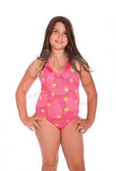 Royalty Free Photo of a Girl Wearing a Swimsuit 
