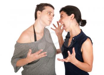 Royalty Free Photo of Two People Arguing