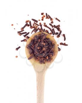 Royalty Free Photo of a Spoonful of Cloves