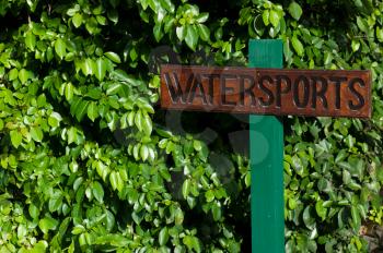 Royalty Free Photo of a Watersports Sign