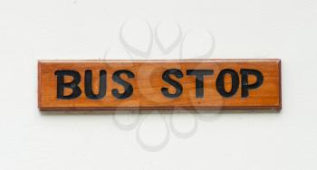 Royalty Free Photo of a Bus Stop Sign