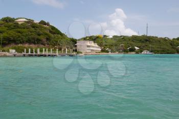 Royalty Free Clipart Image of Long Bay, Antigua