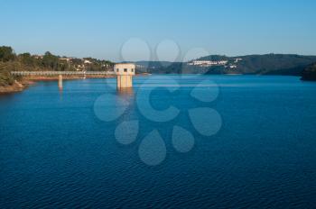 Royalty Free Photo of Castelo de Bode Dam in Tomar, Portugal