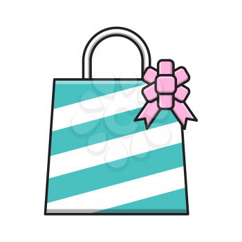 Royalty-free clipart image of a birthday gift bag