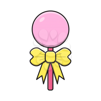 Royalty-free clipart image of a lollipop 
