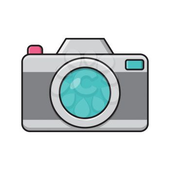Royalty-free clipart image of a camera