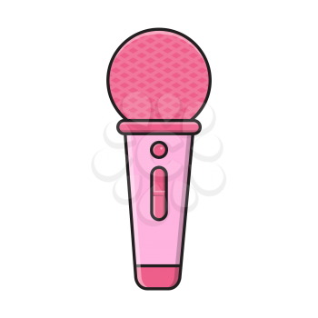 Royalty-free clipart image of a microphone 