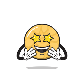 Royalty-free clipart image of an emoji