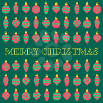 Royalty-Free Clipart Image of a Christmas Poster