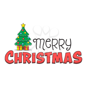 Royalty-Free Clipart Image Saying merry Christmas