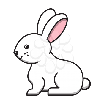 Royalty-Free Clipart Image of a Rabbit
