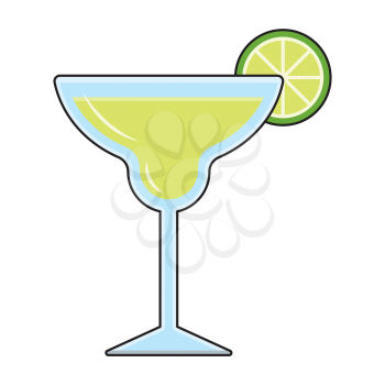 Royalty-Free Clipart Image of a Margaritas . Part of a Cinco-de-Mayo set