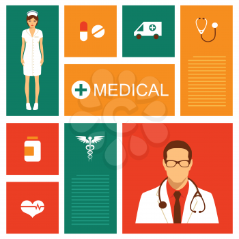  vector medical background, health, hospital illustration 