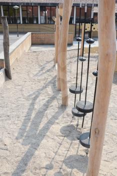 Wood playground equipment for young kids