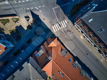 a over view landscape of a city in denmark