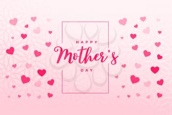 happy mothers day hearts background