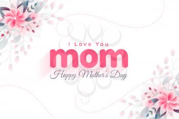 happy mothers day love greeting background
