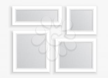 photo frames set in different sizes