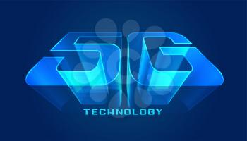 5G technology futuristic background design