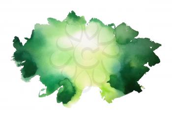 abstract green watercolor stain texture background