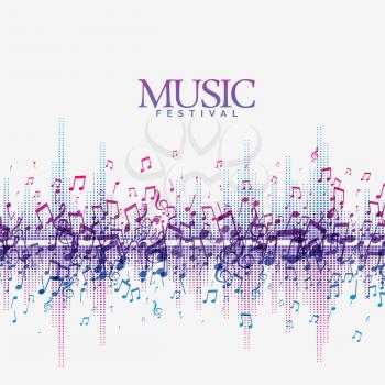 abstract music background with sound  song beats wave