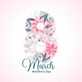 beautiful happy womens day event card wishes design