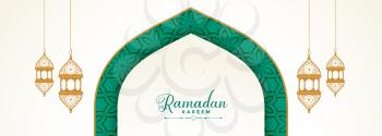 cultural ramadan kareem festival banner design