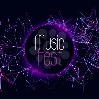 edm dj musical festival event cover template