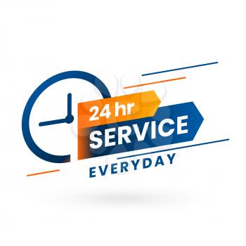 everyday 24 hours service banner concept design