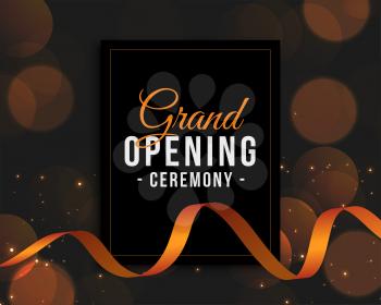 grand opening ceremony invitation template design