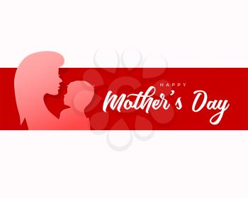 happy mother's day paper style card design