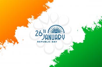 happy republic day of india 26th january background design