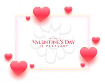 happy valentines day beautiful wishes card design