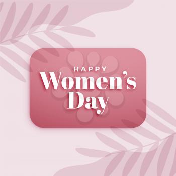happy women's day celebration card layout design