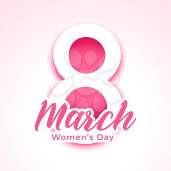 happy womens day greeting in paper style